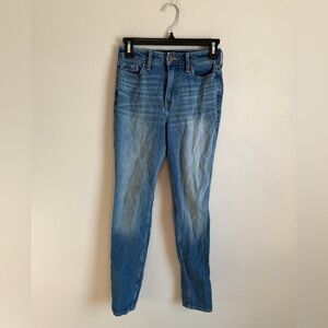 Hollister High Rise Super Skinny Vintage Stretch Mid Wash Denim Jeans Womens 24